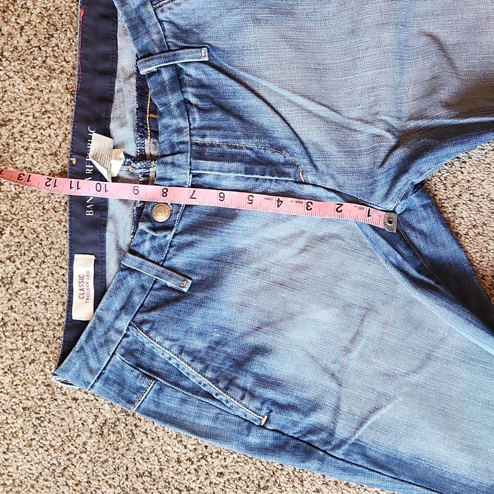 Banana Republic Blue Flare Wide Leg Denim - Picture 8 of 12